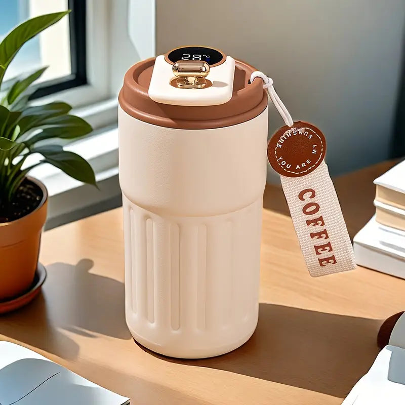 Copo Térmico Digital Com Sensor de Temperatura 420ml