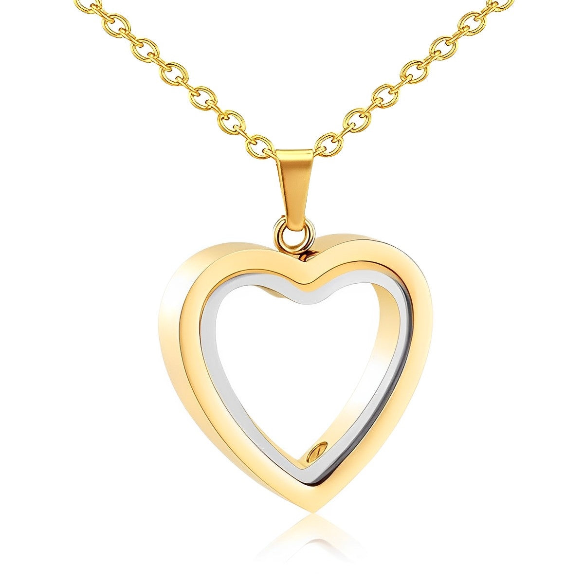 Colar Coração Eterno - Banhado a Ouro 18k