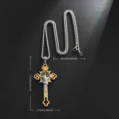 Colar Cruz de São Bento Suprema - Compre 1, leve 2 [Compre 1 Colar e Receba o 2º Totalmente Grátis]